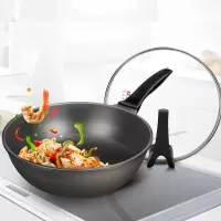 不粘锅炒锅家用炒菜锅不沾烘焙精灵电磁炉燃气煤气灶 30cm