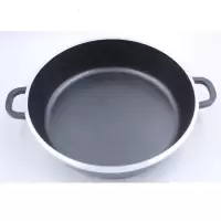 不粘锅煎锅炒锅复合底锅平底煎锅烘焙精灵双耳炒锅电磁炉厨具 双耳不粘煎锅24cm