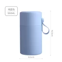 焖烧杯保温饭盒女学生烘焙精灵不锈钢韩版便携带饭便当餐盒保温桶 蓝色(升级316不锈钢内胆)