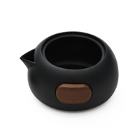 小巨蛋T8配件烘焙精灵茶壶茶海茶杯茶盖 [茶壶]T8黑陶茶壶
