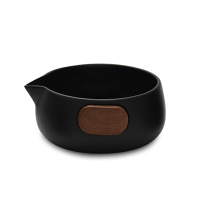 小巨蛋T8配件烘焙精灵茶壶茶海茶杯茶盖 [茶海]T8黑陶款款