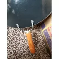 高级外搪瓷单柄生铁锅烘焙精灵健康单柄生铁炒锅 33cm带盖