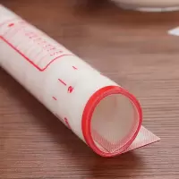 家用硅胶揉面垫加厚案板不沾和面板垫子饺子皮擀面擀面杖案板套装 三件套-粉色硅胶垫+28.5cm面杖+刮板