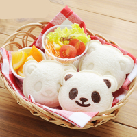 口袋三明治模具烘焙精灵 土司压模制作器儿童早餐面包机DIY工具 熊猫模具