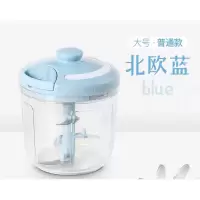 拉蒜器 烘焙精灵 缴蒜器手动小型碎蒜器打姜蒜器家用厨房碎多功能 [大号]北欧蓝普通款