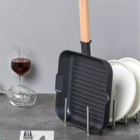 平底不粘煎炒锅烘焙精灵燃气电磁炉小米家奶锅26-30CM 波浪煎锅24cn