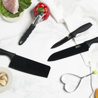 菜板烘焙精灵切菜粘板砧板水果案板家用刀板面板肉板削面板 小麦不锈钢刀具黑