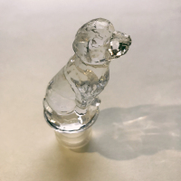 耐用硅胶动物酒塞红酒瓶烘焙精灵保鲜塞葡萄酒塞香槟塞 透明小狗[单拍不发]