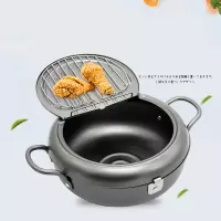 铁油炸锅烘焙精灵不粘锅天妇罗炸薯条煎炸锅家用厨房铁锅
