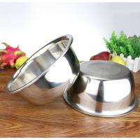 不绣钢大盆 特大特厚不锈钢盆家用烘焙精灵大小号洗脸盆圆形厨房加厚深和 24cm加厚加深盆-177