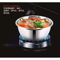 不绣钢大盆 特大特厚不锈钢盆家用烘焙精灵大小号洗脸盆圆形厨房加厚深和 30cm加厚加深盆-2V5