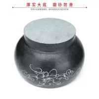 家用青石臼烘焙精灵 捣蒜器蒜泥器 捣药罐石盅捣碎器擂臼擂钵钵碗对窝对臼 外径20CM