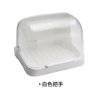 杯子奶瓶收纳盒客厅茶杯烘焙精灵沥水架带盖防尘沥水托盘厨房置物架 白色
