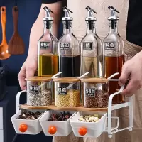 厨房用品置物架调料架台面烘焙精灵厨具家用大全调料盒调味料调味品收纳架 厨房调料架11件套[088]材质