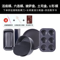 烘焙模具烤箱套装做蛋糕西点烘焙精灵饼干披萨新手家用烘培工具套餐 5件套(U型模)[送脱模刀+长柄分离器+烘焙教学书]