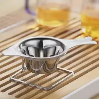 茶隔加厚不锈钢茶滤器创意烘焙精灵茶具配件茶叶过滤网泡茶茶 CD-不锈钢茶漏网(鱼形)+272支架送杯夹+茶巾