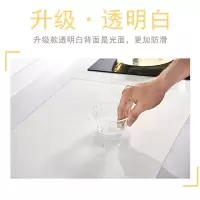 硅胶菜板垫厨房砧板垫案板料理烘焙精灵台面保护垫台切菜板隔热沥水垫 56.7x40x0.08cm半透白升级款背面光滑更服帖