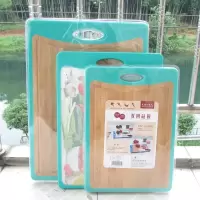 切菜板烘焙精灵 家用厨房竹面两用水果菜板切水果砧板 绿色小号