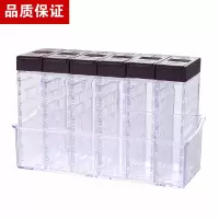 调味盒家用套装个性厨房烘焙精灵用品创意放盐调味盒可爱密封防潮调料罐子 咖啡色