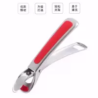 不锈钢夹碗器防烫夹取碗烘焙精灵家用蒸夹盘器厨房盘碗夹子夹盘器 [红色]防滑夹