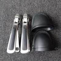 不锈钢夹碗器防烫夹取碗烘焙精灵家用蒸夹盘器厨房盘碗夹子夹盘器 [黑色]2个夹+2套黑色硅胶套