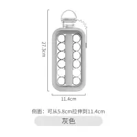 制冰水壶二合一冰球壶冻冰块模具制冰盒密封便携家用自制冰球冰格 灰色