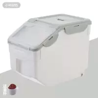 密封装米桶家用厨房防潮防虫烘焙精灵20斤米缸10面粉储米箱米面收纳箱大米 小号北欧绿(可装20斤米)送量杯