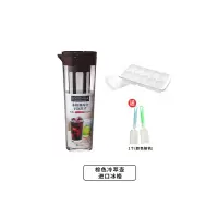 冷萃咖啡壶冷泡壶 烘焙精灵滴漏咖啡冷淬壶瓶冷泡茶壶冰滴咖啡壶 棕色冷萃壶+大号冰格