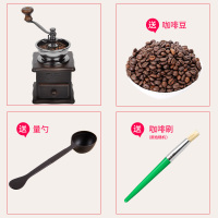 手摇咖啡磨豆机便携咖啡研磨机烘焙精灵小型磨粉机手动咖啡粉碎机手冲咖啡 巧克力色磨豆机