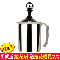 加厚不锈钢双层打奶泡器 烘焙精灵手动牛奶打泡器拿铁花式咖啡杯奶泡机 奶泡器