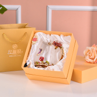 珐琅彩水晶花茶杯随手烘焙精灵水杯玻璃杯子家用欧式咖啡杯带把盖勺礼盒装 【水晶款】红玫瑰高杯（精美礼盒装送勺子）