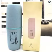 55度恒温杯婴儿冲奶烘焙精灵摇摇杯速冷水杯保温杯便携智能杯抖音 麦香蓝