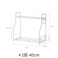 厨房台面置物架多层调料架烘焙精灵多功能调味品收纳架落地式 2层-40cm