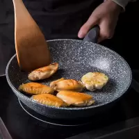 麦饭石不粘锅套组3件套 烘焙精灵28CM深煎炒锅+24CM平底锅+20CM奶锅 28CM深煎+24CM煎盘+20奶锅
