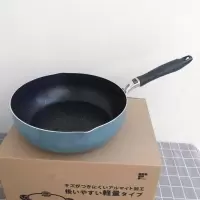 煎锅炒锅麦饭石色烘焙精灵不粘锅电磁炉厚 墨蓝色28cm