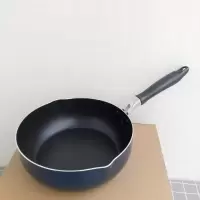 煎锅炒锅麦饭石色烘焙精灵不粘锅电磁炉厚 藏青色24cm(燃气电磁炉)