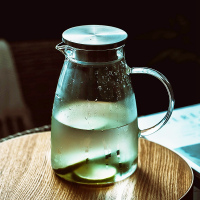 家用冷水壶凉水壶玻璃水壶烘焙精灵凉白开水杯子大容量耐热茶壶套装 小香亚冷水壶(容量1500ML)
