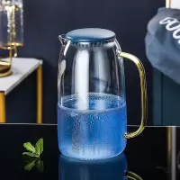 轻奢水杯套装家用客厅烘焙精灵玻璃水具喝水杯子带把耐热欧式茶具茶壶整套 耐热大壶1550毫升[331]