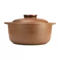 平定砂锅煲仔饭陶瓷煲熬汤堡烘焙精灵明火小沙锅石炖锅家用燃气无釉 1-2人容量1.6升