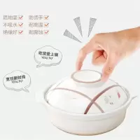 煲仔饭砂锅炖锅煲汤锅陶瓷烘焙精灵焖鸡小沙锅明火家用燃气 2800ML+白锅彩盖28X9.5CM(收藏优先发货)
