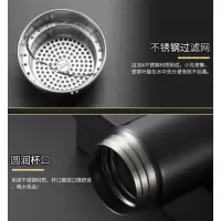 富光保温杯不锈钢大容量水杯便携女男车载商务茶杯 本色 420ML