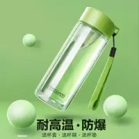 富光(FGA)玻璃杯双层情侣水杯创意带盖便携防漏办公杯子男女时尚泡茶杯 (双层)280毫升无过滤果蔬绿