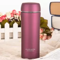 富光(FGA)保温杯不锈钢女可爱便携家用水杯子男车载茶杯定制刻字 紫红色