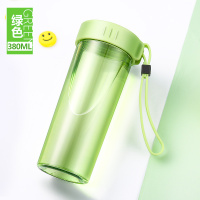 富光(FGA)大容量随手杯创意便携杯男女太空杯运动水杯健身带盖杯子 380ml苹果绿