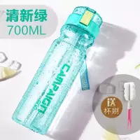 富光(FGA)带吸管水杯ins风大人女孕妇产妇创意网红成年韩版可爱水杯子 清新绿700ML[一体式吸管]