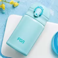 富光(FGA)富光保温杯女便携可爱学生创意316不锈钢男女士韩版儿童水杯 浅蓝色300ML