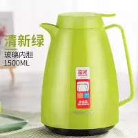 富光(FGA)保温水壶家用 保温壶大容量热水瓶保温瓶欧式咖啡壶暖壶暖瓶 绿色1500ml