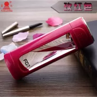 富光(FGA)玻璃杯派克塑玻杯创意杯子男女士商务水杯防漏过滤双层泡茶杯 玫瑰红