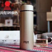 富光(FGA)商务男女士保温杯不锈钢直身杯保温瓶防漏保温水杯子茶杯 金色