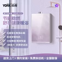 约克(YORK)燃气热水器13升家用强排恒温变频智控节能省气JSQ25-F31